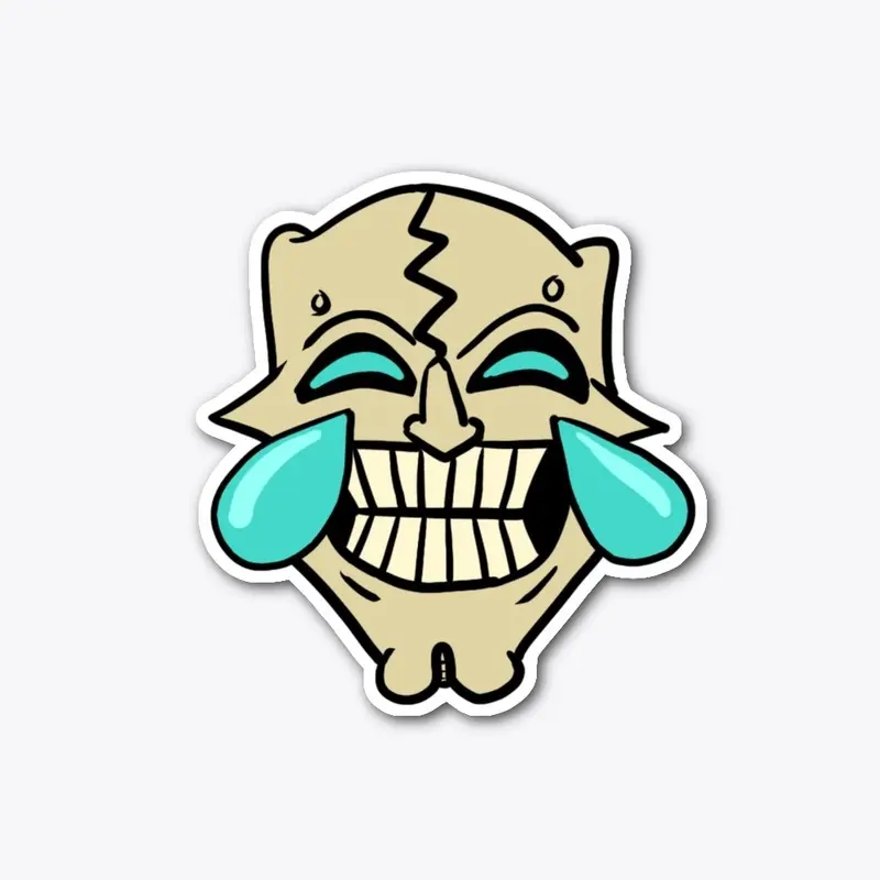 Cry Laugh OBR sticker