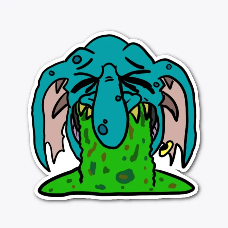 Sick Troggoth sticker